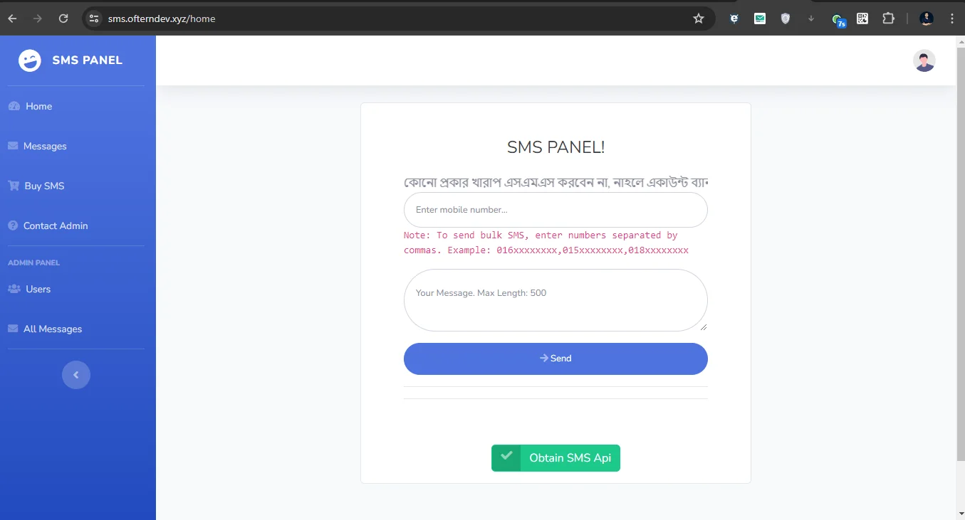 Bulk SMS Platform